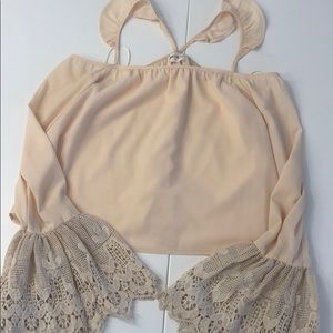 REVOLVE Crochet off the shoulder top